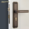 睿高新中式门锁室内全铜卧室锁，静音家用仿古中式木门纯铜房门锁