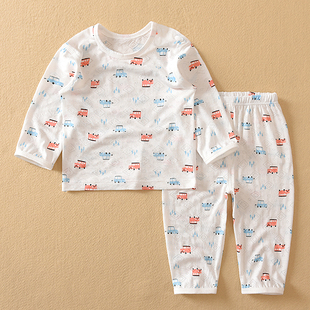夏季哈咪奇婴儿薄款内衣，套装男女宝宝竹纤维，打底儿童空调衫