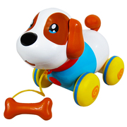 儿童机器狗玩具智能会叫的玩具音乐拉线狗电动小狗狗男女孩玩具狗