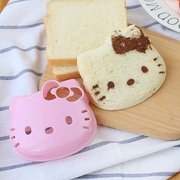 可爱猫咪三明治模具小动物口袋，面包机儿童diy爱心早餐米饭工具