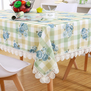 餐桌布茶几布桌子布田园蕾丝边长方形小清新布艺书桌防滑防水桌布