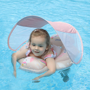 儿童游泳圈座圈宝宝游泳装备，户外水上卡通，玩具婴儿防晒遮阳棚坐圈