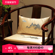 新中式古典绣花坐垫加厚防滑圈，椅垫中式实木家具，茶椅坐垫太师椅垫
