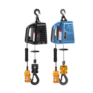定制便携式电动葫芦220v小型空调吊机遥控家用升降机提升机微型电