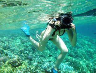 dicapac专业单反防水罩水下潜水摄影相机包袋，套壳佳能5d360d尼康