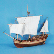 品塔号1 50哥伦布发现新大陆成员 木质古典帆船模型拼装套材 远晴