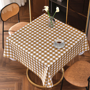 小清新桌布防水防油防烫免洗塑料pvc桌垫台布，正方形餐桌布茶几布