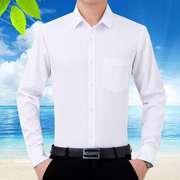 一件代发男士纯色长袖衬衫，2022春季商务休闲丝光棉长袖衬衣