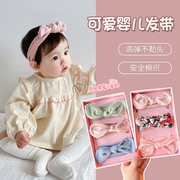 婴儿发带女宝宝护囟门头花，韩国女宝宝，公主0-1岁头饰12个月蝴蝶结