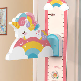儿童身高墙贴3d立体卡通，宝宝量身高贴纸磁性，测量仪尺神器升高墙纸