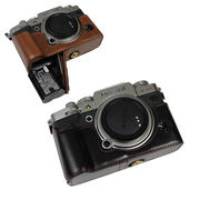 适用富士微单相机包XT4皮套X-T4保护套XE4 X100底座半套手柄XT5