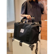 可套拉杆箱上的旅行包，女大容量短途旅游轻便附加手提行李袋收纳包