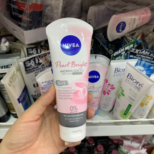 妮维雅泰国5in1洁面乳洁净亮肤滋润凝水活采保湿洗面奶100ml