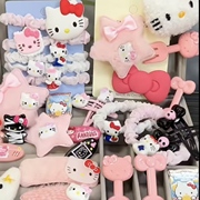 可爱hellokitty发夹发圈公主头饰可kt猫百搭女童ins侧边夹19件套