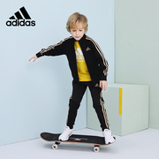 adidas阿迪达斯童装套装，男女童春秋运动服洋气儿童，外套长裤两件套