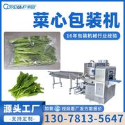 柯田气动型根菜叶菜包装机 四季豆韭菜感应袋长装袋机 蔬菜包装机