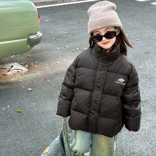 韩国儿童羽绒服冬季加厚面包服小童大童短款立领男童女童韩版外套