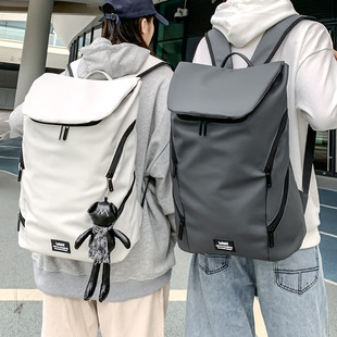 双肩包男士(包男士)大容量全防水休闲旅行包个性，潮酷学生书包电脑背包女