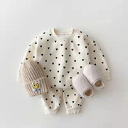 韩版春秋季婴幼儿童长袖卫衣休闲长裤运动服女童宝宝洋气两件套装
