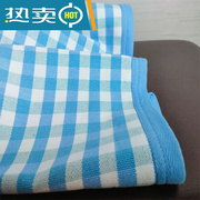 夏季粗布沙发巾布料色织双面褥单凉席床单床笠枕垫套沙发白色成品