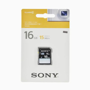 SONY索尼16G SD SDHC卡SF-16N4 高速卡CX180 CX360 NEX-5C/C3 兼容其他品牌SD卡机器 黄色蓝色包装随机发