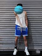 有志者UZIS宝蓝色运动速干篮球短裤男美式四分夏季不过膝球裤疾行
