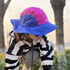 防晒遮脸防紫外线户外春夏天遮阳帽太阳帽沙滩折叠速干儿童亲子帽