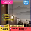新中式全铜小吊灯单头餐厅卧室床头吧台走廊，玄关中国风灯具