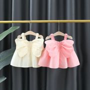 女宝宝连衣裙夏季公主裙，婴儿上衣2小童夏天衣服，0-4岁女童翅膀裙子