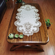 国潮中式欧式实木餐桌，布艺绣花桌布茶几巾桌旗桌垫镂空盖巾餐垫