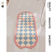 浴缸内专用防滑垫加长加厚带吸盘浴室脚垫无味环保塑料卫浴地垫子