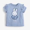 女童纯棉短袖T恤兔子上衣儿童木耳边体恤衫宝宝夏装婴儿半袖打底T