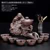创意紫砂功夫茶具整套家中式佛懒人简约防烫陶瓷，茶杯石磨泡茶