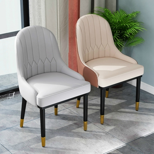 欧式餐椅 家用餐厅桌椅组合 简约现代靠背轻奢小户型舒适布艺凳子