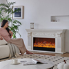 1.2/1.5/2米欧式壁炉电视柜 家用民宿客厅取暖仿真假火Z焰壁炉装