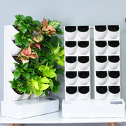 智能绿化植物墙花盆塑料自动浇灌立体种植直垂绿化绿植墙面装饰槽