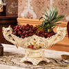欧式陶瓷果盘套装客厅，奢华高档水果盘家用干果盘，创意茶几装饰摆件