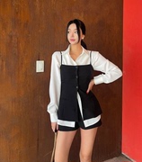 cmykorea韩国东大门女装吊带，马甲+短裤热裤套装