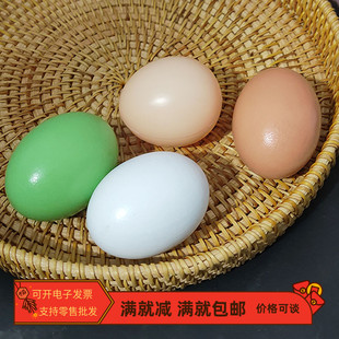 假鸡蛋仿真鸡蛋模型蛋DIY实心塑料木玩具鸭蛋道具拍照宝宝幼儿园