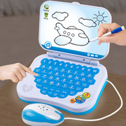 宝宝平板电脑玩具儿童笔记本，学习机仿真键盘，读卡插卡片益智早教机