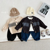 韩国同款ins婴幼儿童毛衣外套，男女宝宝秋装，森林系复古休闲针织衫