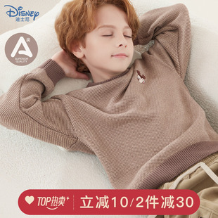 迪士尼男童毛衣冬季儿童，加绒加厚针织外套上衣，宝宝纯棉针织衫