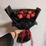9朵川崎玫瑰折纸花束材料包手工玫瑰，花束diy材料包自制(包自制)折纸花束