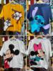香港迪士尼米奇米妮史迪仔，奇奇蒂蒂holle造型，短袖上衣情侣t恤