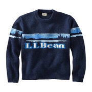 L.L.Bean/宾恩男士毛衣圆领套头长袖嵌花羊毛时尚TA517583