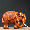 花梨木雕大象摆件泰国实木象红木对象，雕刻工艺木质木头仿古象