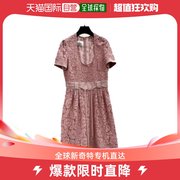 99新未使用香港直邮VALENTINO粉色蕾丝连衣裙 RB3VAL26360