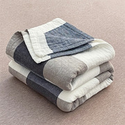 日式水洗纱布毛巾被纯棉夏季薄款夏凉被单双人午睡空调，盖毯儿童毯
