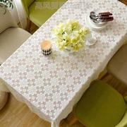 镂空镂花白色针织蕾丝棉布艺长方形桌布台布方形茶茶几餐桌欧式