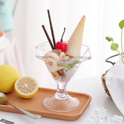 。pc塑料雪糕杯冰淇淋杯沙冰杯奶昔，杯亚克力甜品杯子时尚创意冰激